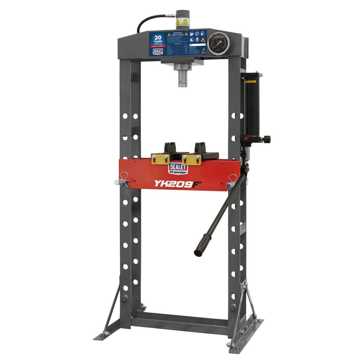 Sealey YK209F Premier Heavy-Duty Floor Type Hydraulic Press 20 Tonne - additional view 8