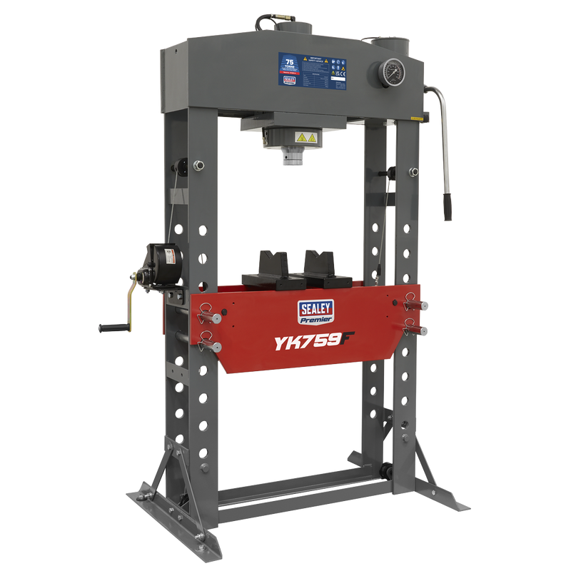 Sealey YK759F Premier Hydraulic Floor Type Press 75 Tonne