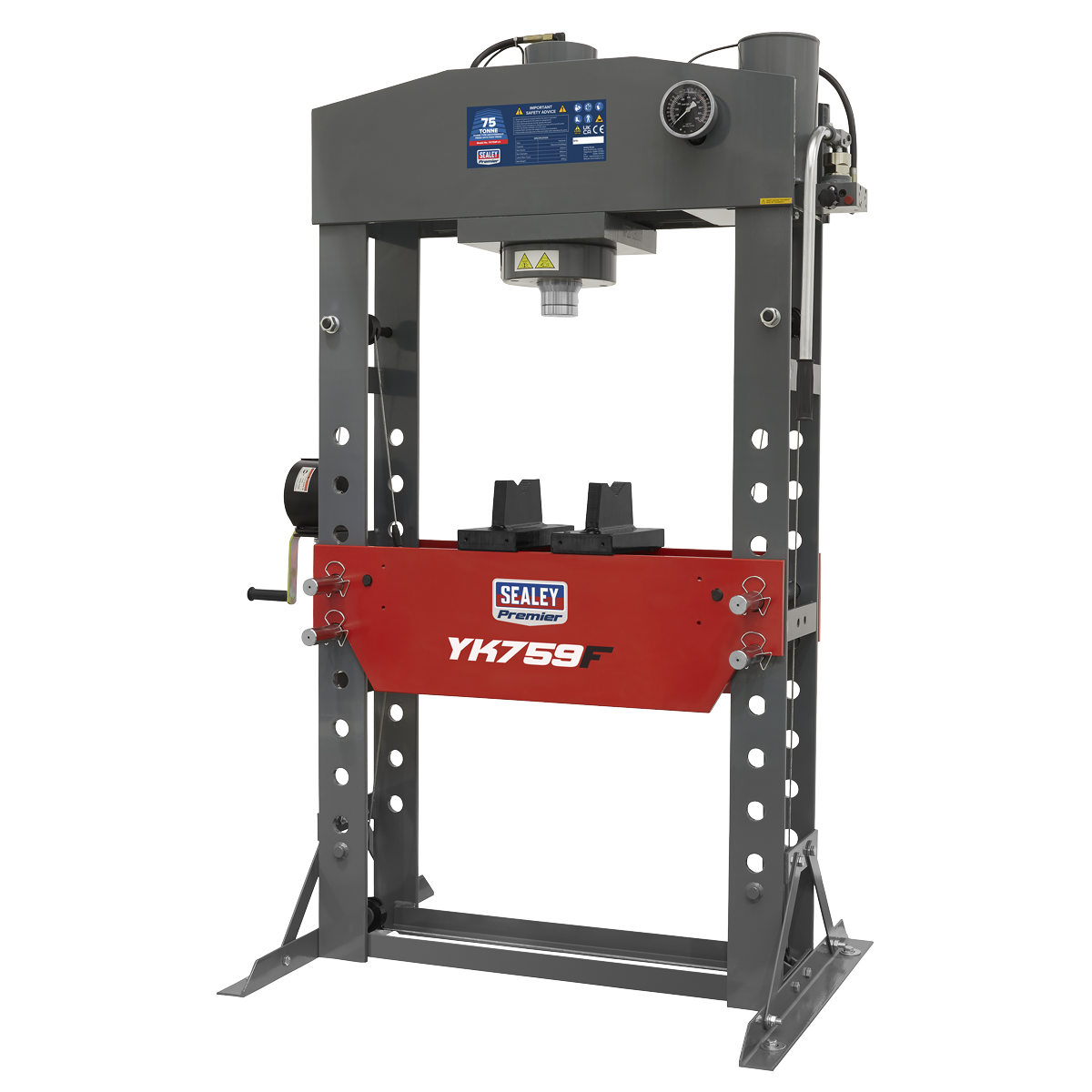 Sealey YK759F Premier Hydraulic Floor Type Press 75 Tonne - additional view 2