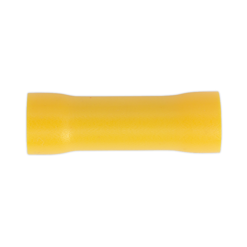 Sealey YT10 Butt Connector Terminal 5.5mm, Yellow - Pack of 100