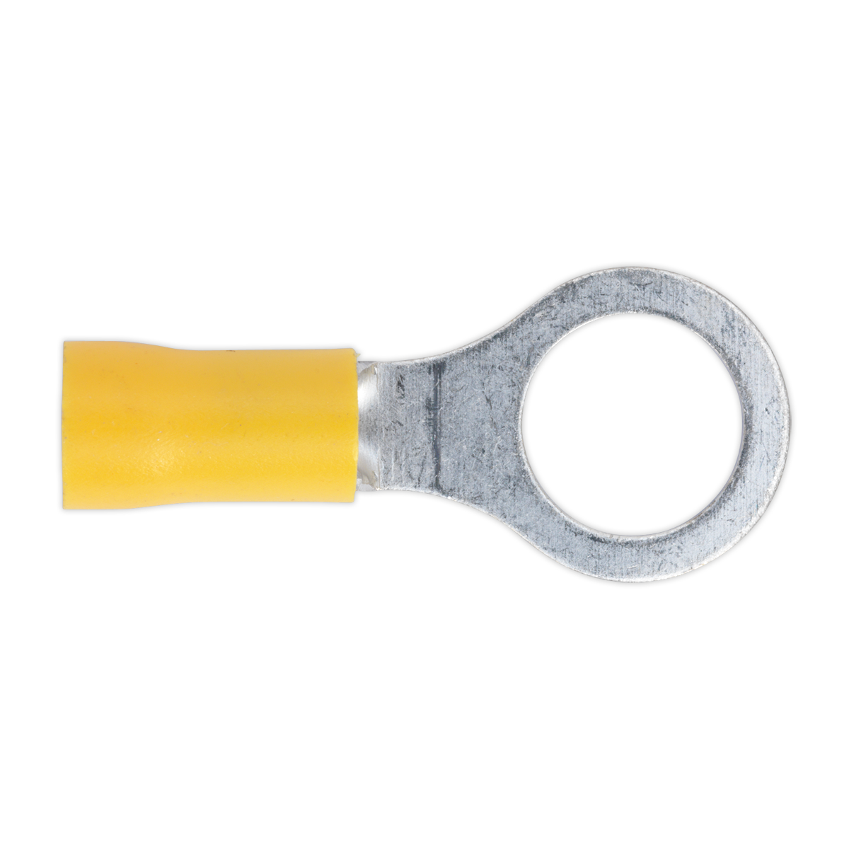 Sealey YT16 Easy-Entry Ring Terminal 10.5mm (3/8"), Yellow - Pack of 100
