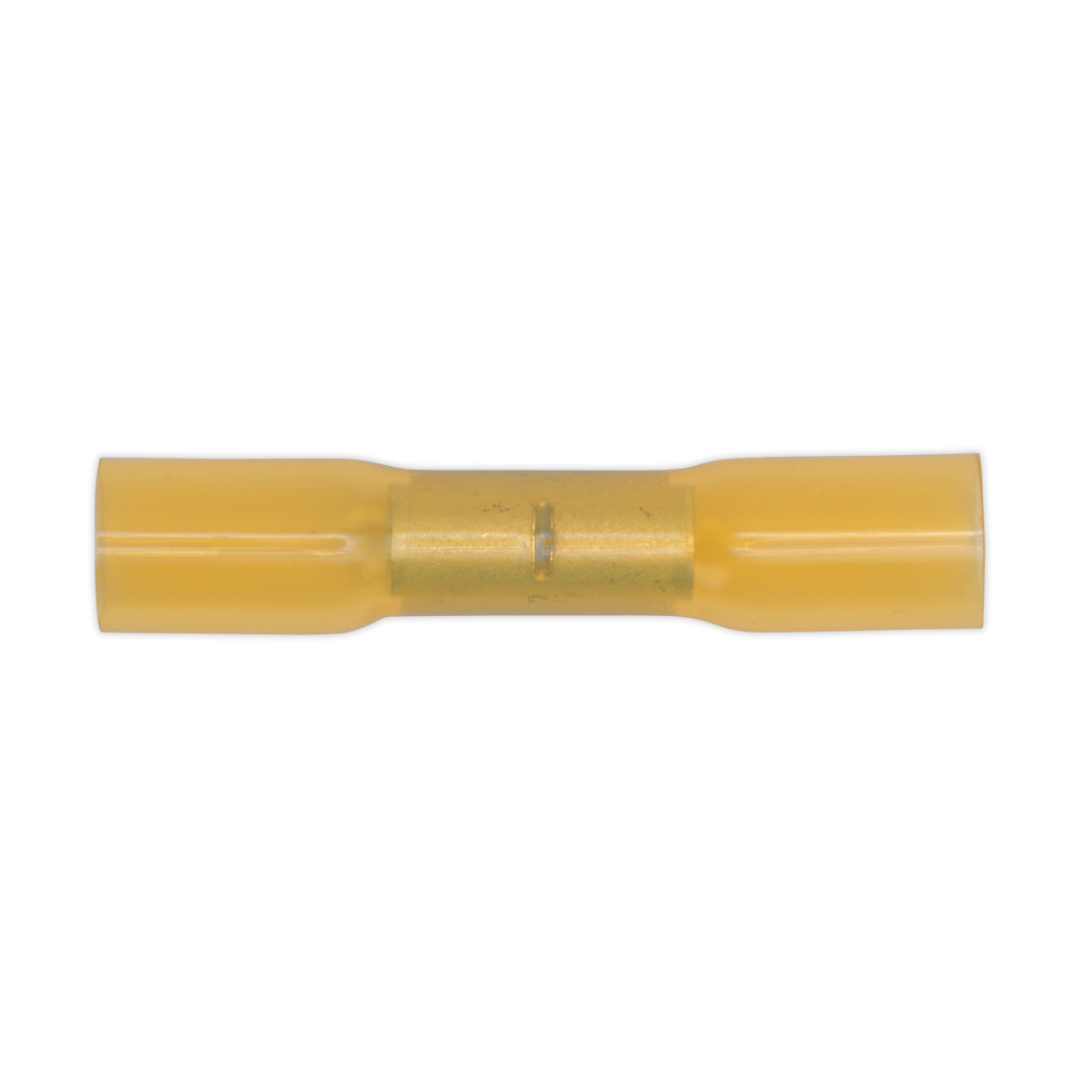 Sealey YTSB50 Heat Shrink Butt Connector Terminal 6.8mm, Yellow - Pack of 50