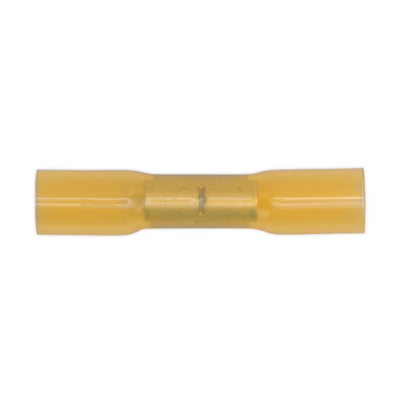 Sealey YTSB50 Heat Shrink Butt Connector Terminal 6.8mm, Yellow - Pack of 50