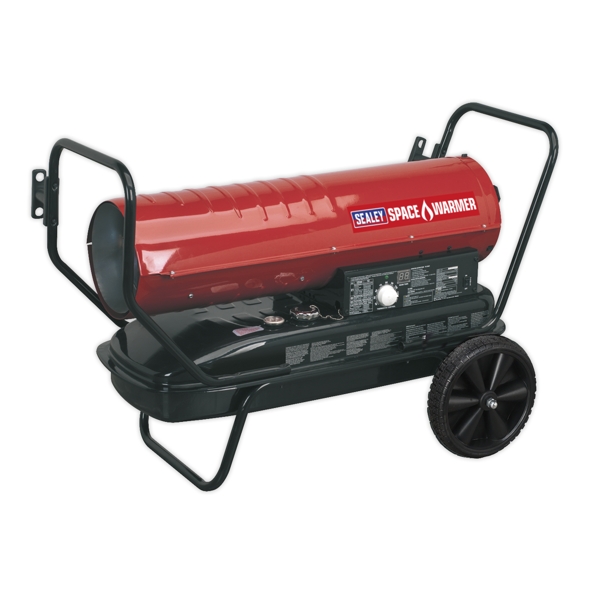 Sealey AB1008 Space Warmer® Paraffin/Kerosene/Diesel Heater 100,000Btu/hr with Wheels