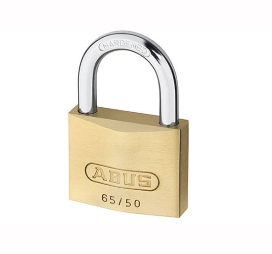 ABUS 65/50 50mm Brass Padlocks - ABU6550 - Abus - Trade Counter Direct