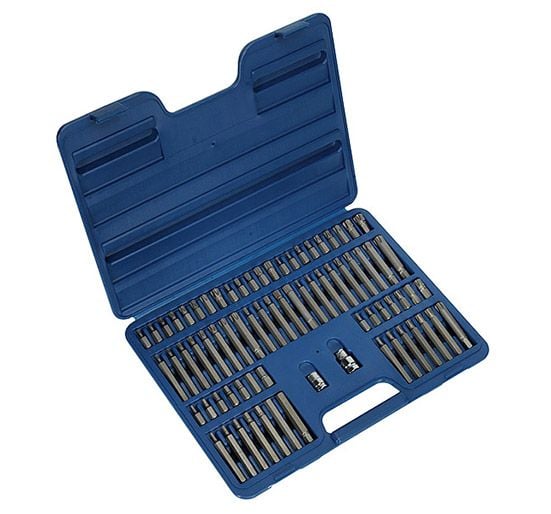 Sealey AK21974 TRX-Star/Security TRX-Star/Hex/Ribe/Spline Bit Set 74pc 3/8in & 1/2in Sq Drive - Specialised Bits & Sockets