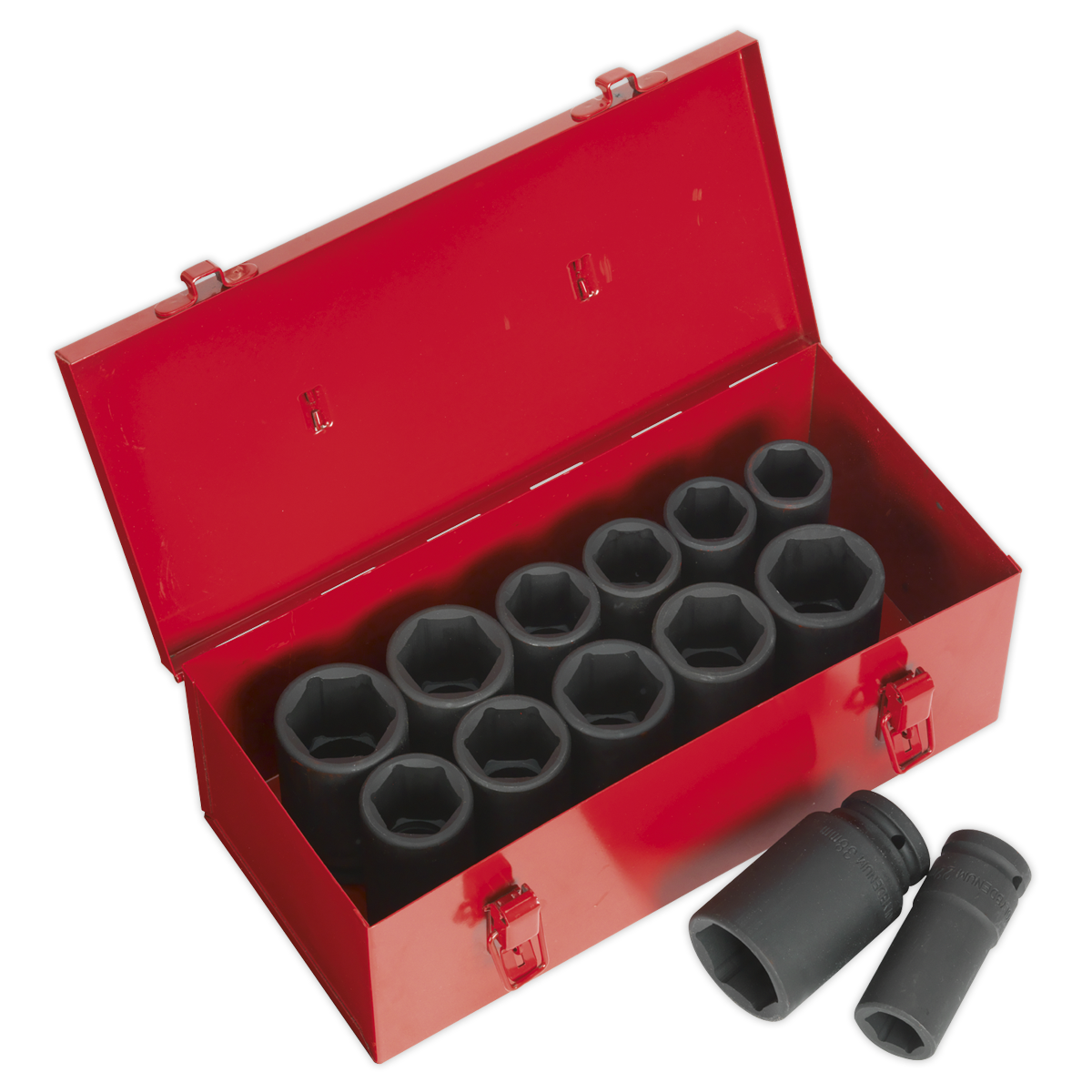 Sealey AK687 Impact Socket Set 13pc Deep 3/4"Sq Drive Metric/Imperial