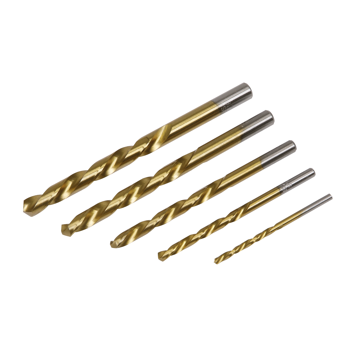 Sealey AK8189 Left-Hand Spiral Drill Bit Set 5pc
