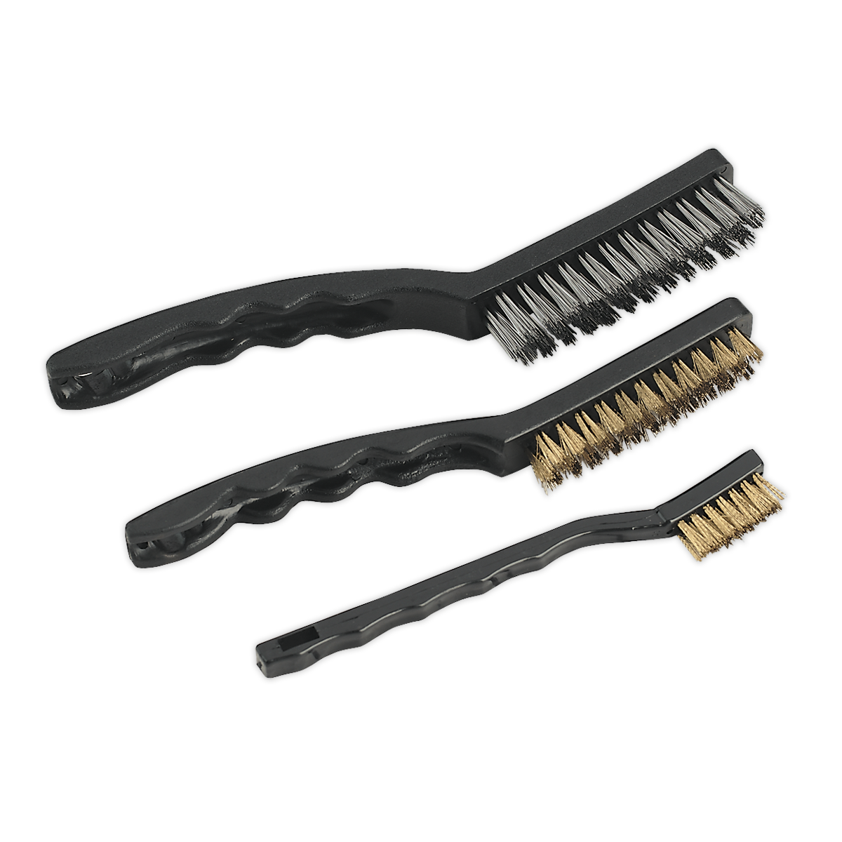 Sealey AK9801 Wire Brush Set Auto Engineer's 3pc