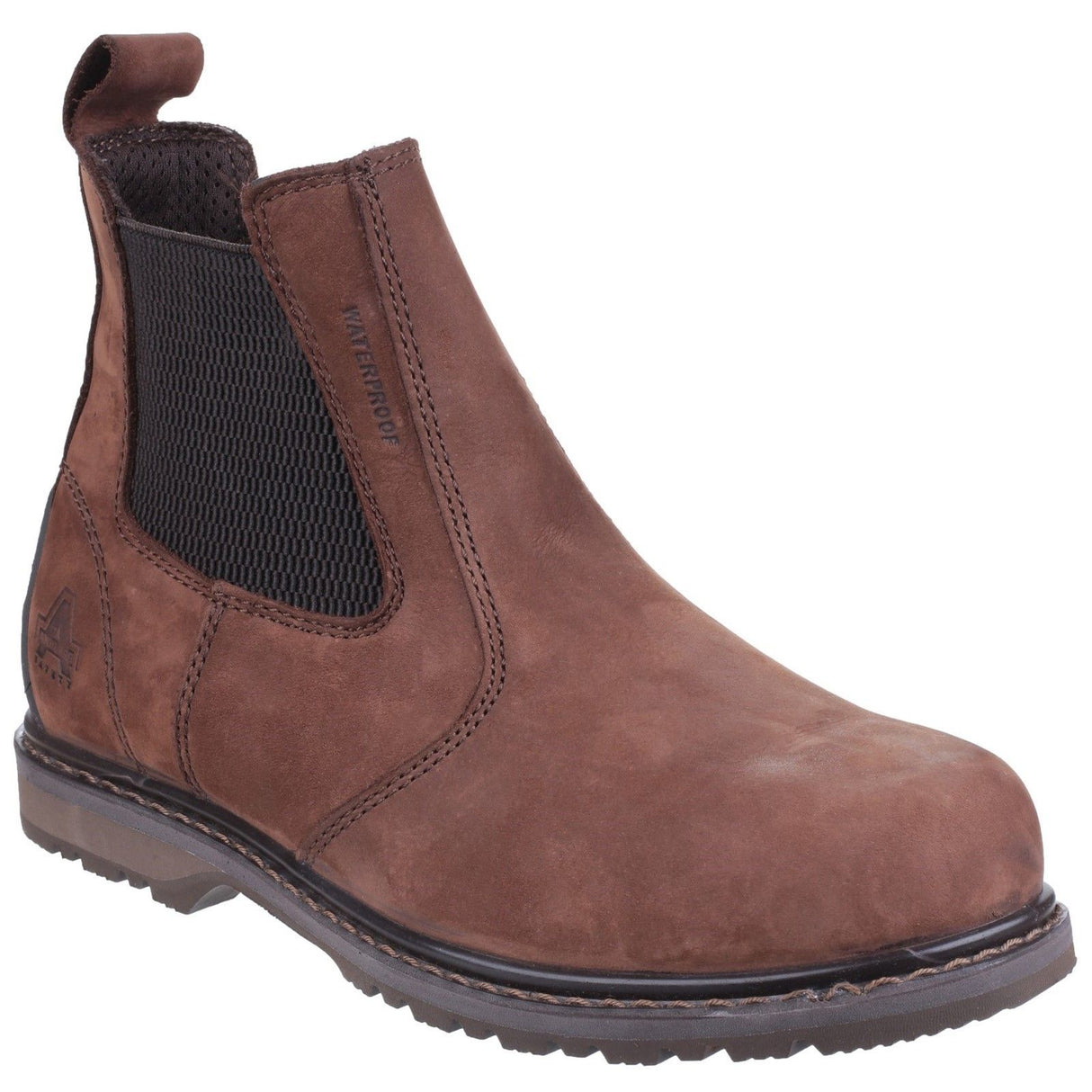 Amblers Safety AS148 Sperrin Lightweight Waterproof Pull On Dealer Safety Boot - Brown (24187 - 39856) - 24187-39856-02 - Amblers Safety - Trade Counter Direct