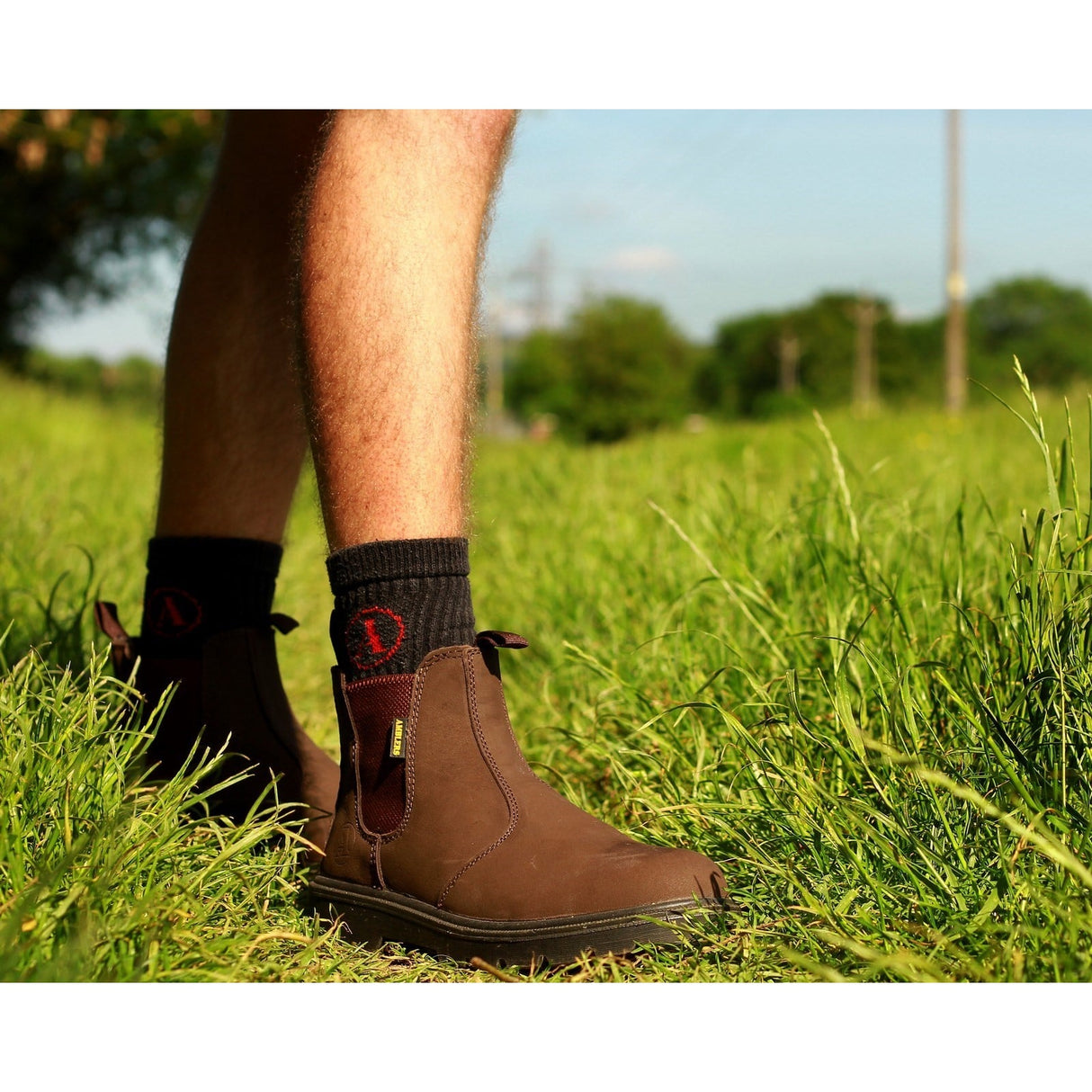 Amblers Safety FS128 Hardwearing Pull On Safety Dealer Boot - Brown (15890 - 20755) - 15890-20755-01 - Amblers Safety - Trade Counter Direct