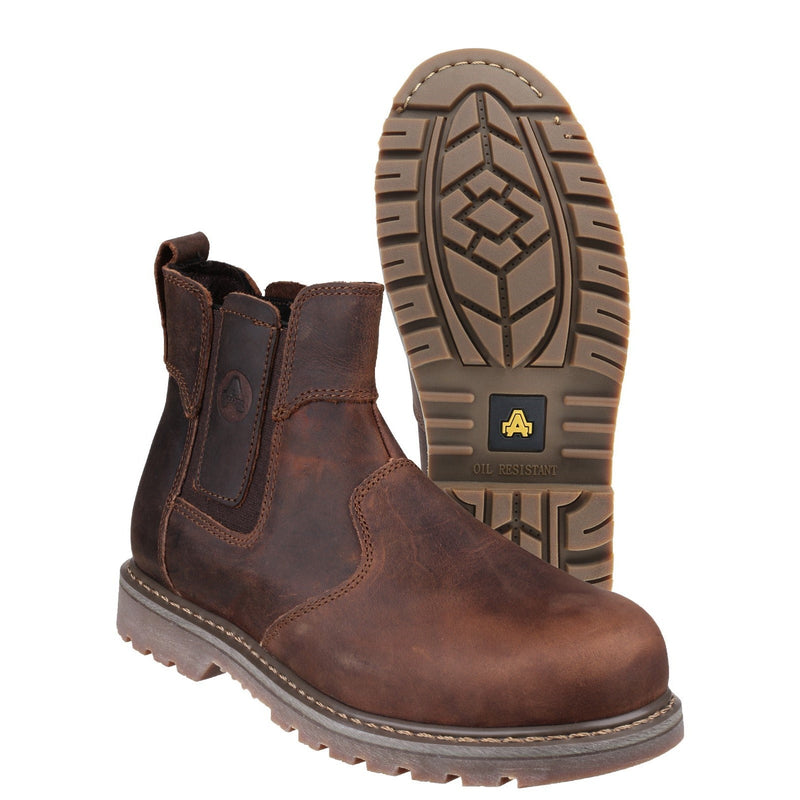 Amblers Safety FS165 Pull - On Safety Dealer - Brown (24885 - 41150) - 24885-41150-02 - Amblers Safety - Trade Counter Direct