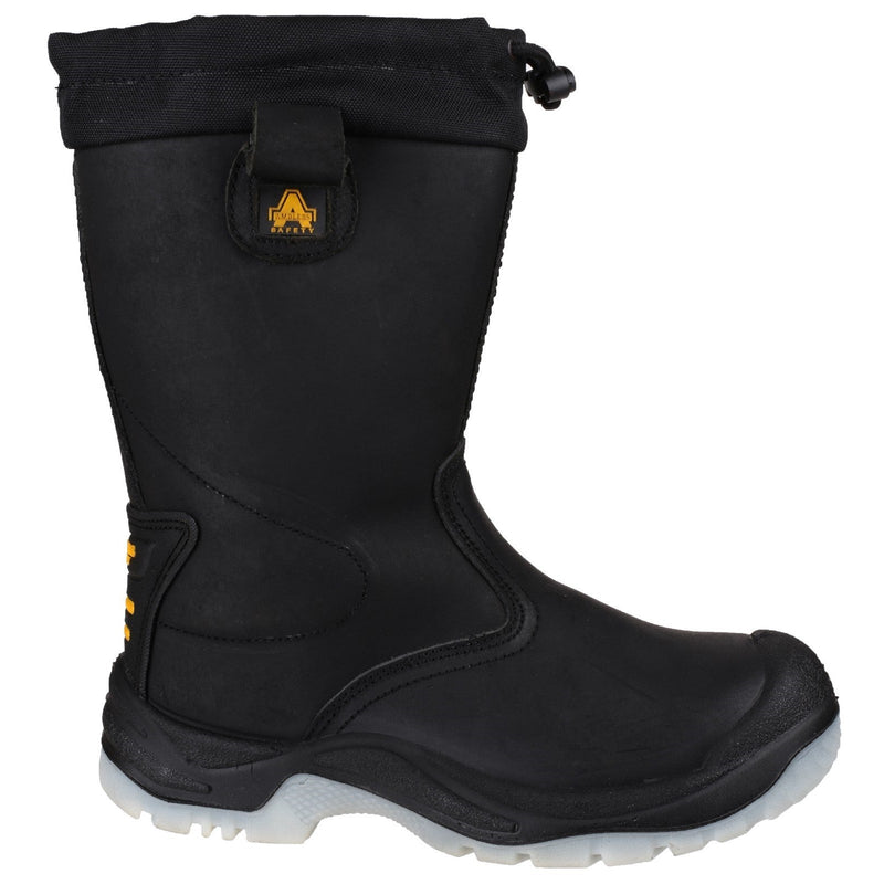 Amblers Safety FS209 Water Resistant Pull On Safety Rigger Boot - Black (18283 - 27080) - 18283-27080-02 - Amblers Safety - Trade Counter Direct