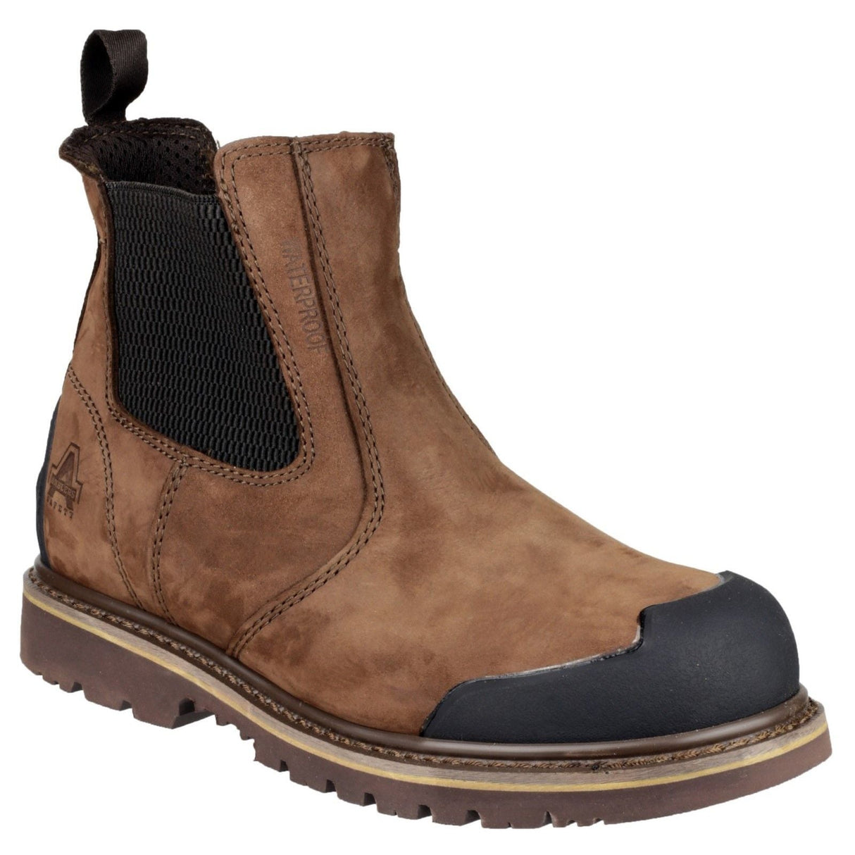 Amblers Safety FS225 Goodyear Welted Waterproof Pull On Chelsea Safety Boot - Brown (20433 - 32276) - 20433-32276-06 - Amblers Safety - Trade Counter Direct