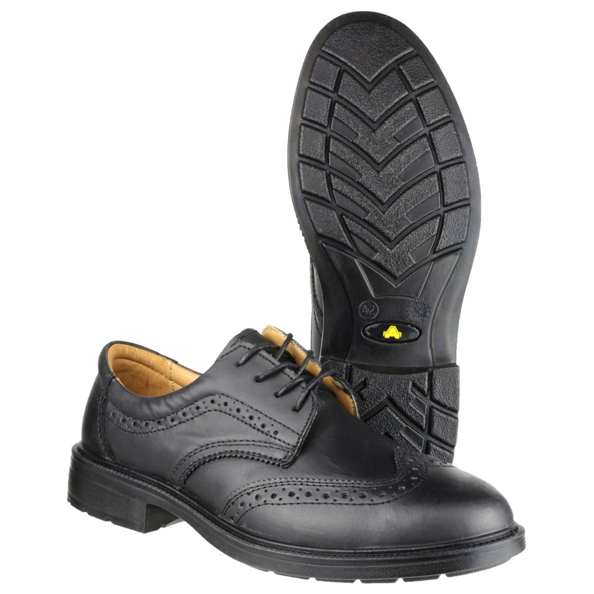 Amblers Safety FS44 Safety Brogue - Black (24869 - 41133) - 24869-41133-04 - Amblers Safety - Trade Counter Direct