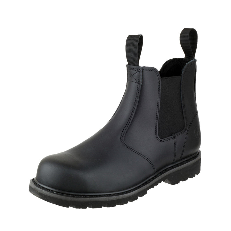 Amblers Safety FS5 Goodyear Welted Pull on Safety Dealer Boot - Black (18367 - 27231) - 18367-27231-02 - Amblers Safety - Trade Counter Direct