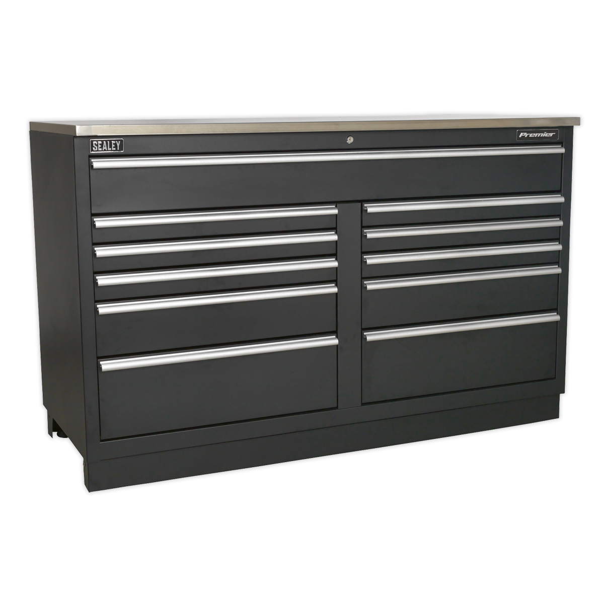 Sealey APMS04 Modular Floor Cabinet 11 Drawer 1550mm Heavy-Duty