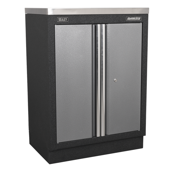 Sealey APMSSTACK01W Superline Pro 4.9m Storage System - Wood Worktop