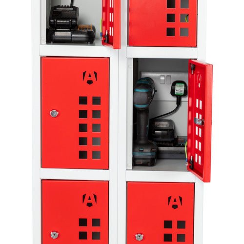 Armorgard Powerstation, 10 Door Battery Charging Locker Bank - PWS10 - PWS10 - Armorgard - Trade Counter Direct