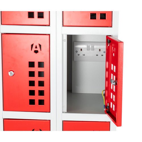 Armorgard Powerstation, 10 Door Battery Charging Locker Bank - PWS10 - PWS10 - Armorgard - Trade Counter Direct