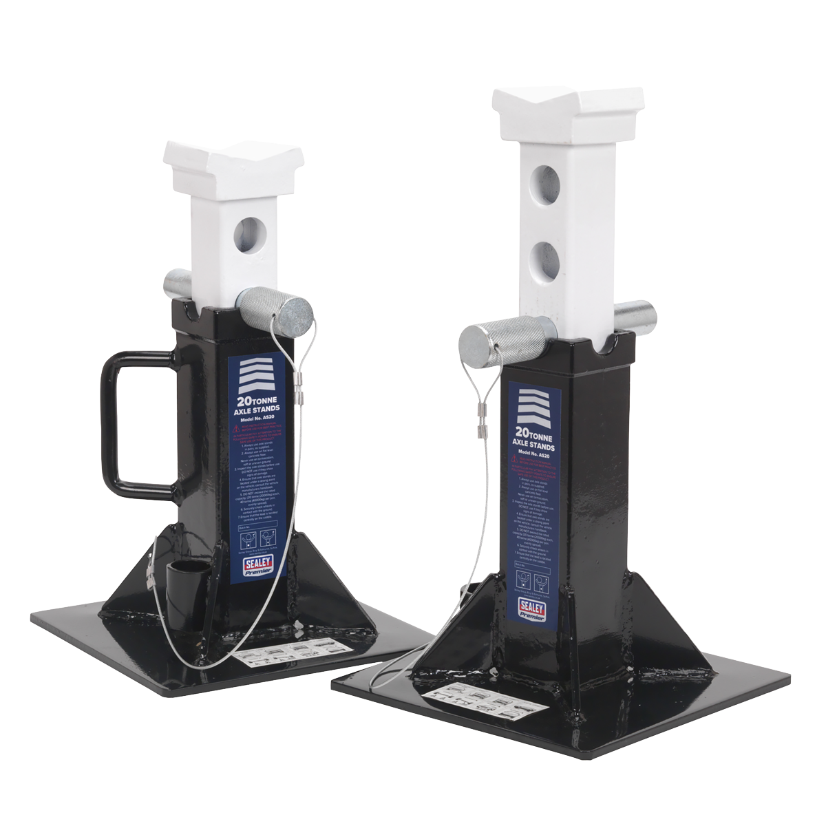 Sealey AS20 Axle Stands (Pair) 20tonne Capacity per Stand