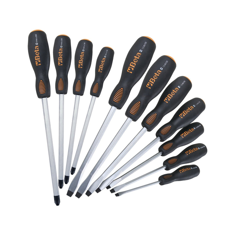 Beta 11 - Piece Screwdriver Set With Steel Heads - 1242 - 1243/S11 - WEB-012430021 - Beta - Trade Counter Direct