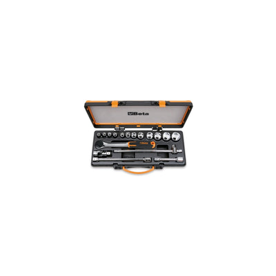 Beta 1/2 Inch Drive Socket Set With 12 Sockets And 5 Accessories - 920/25 - 920A/C12X - WEB-009200933 - Beta - Trade Counter Direct