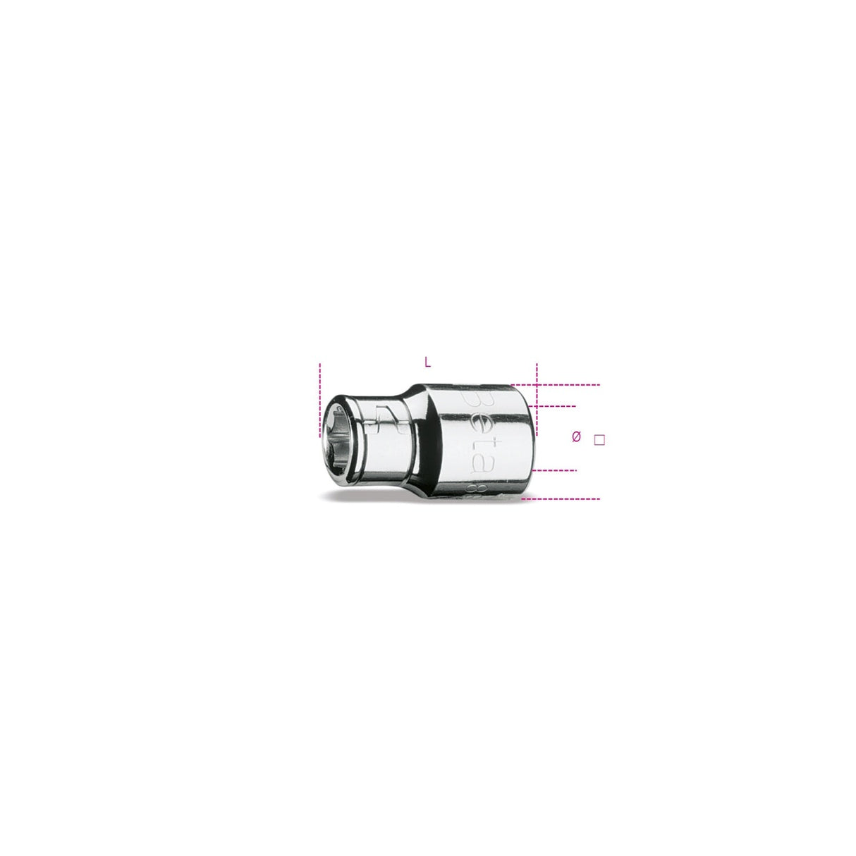 Beta 1/2 Inch Female Square Bit Holder Socket 10 Mm - 867PE - 867/2 - WEB-008670601 - Beta - Trade Counter Direct