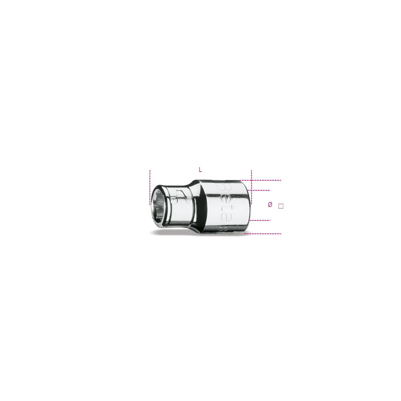 Beta 1/2 Inch Female Square Bit Holder Socket 10 Mm - 867PE - 867/2 - WEB-008670601 - Beta - Trade Counter Direct