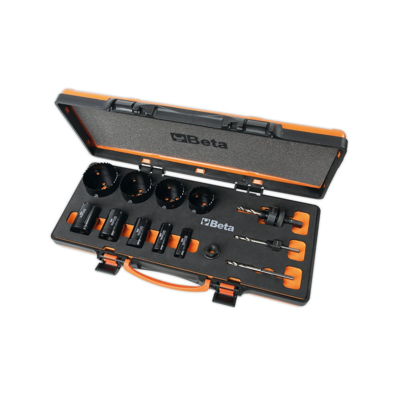 Beta 13 - Piece Holesaw And Accessory Set In Shockproof Plastic Case - 450PA/1 - 450/C13 - WEB-004500310 - Beta - Trade Counter Direct