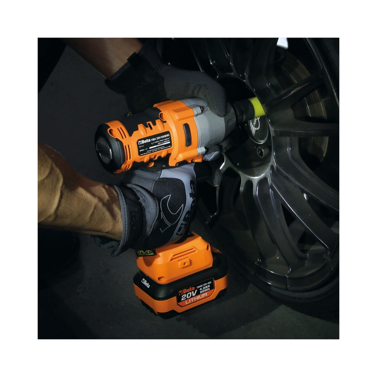 Beta 20 V Brushless Reversible Impact Wrench 1/2 Inch Drive 600 Nm - 1984/K600 - WEB-019840060 - Beta - Trade Counter Direct