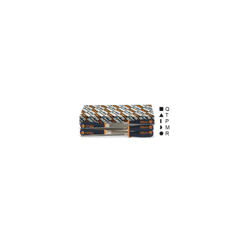 Beta 5 - Piece Smooth File Set With Handles - 1719BMX...S5 - 1719BMX - 1719BMX6/S5 - WEB-017190032 - Beta - Trade Counter Direct
