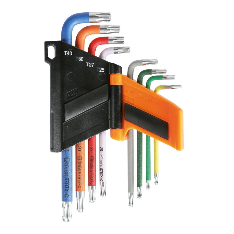 Beta 8 - Piece Coloured Ball Head Offset Torx Key Wrench Set - 97BTX - C - 97BTX - C/SC8 - WEB-000971658 - Beta - Trade Counter Direct