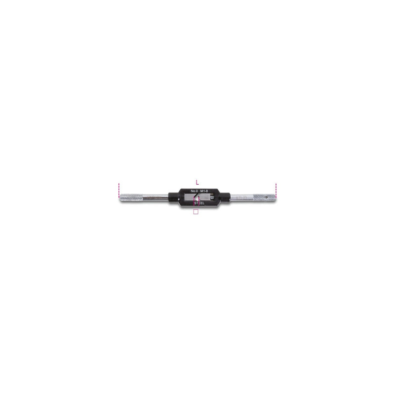 Beta Adjustable Tap Wrench 2.5 - 6 Mm M1 - M12 200 Mm - 435 - 435/1,5 - WEB-004350011 - Beta - Trade Counter Direct