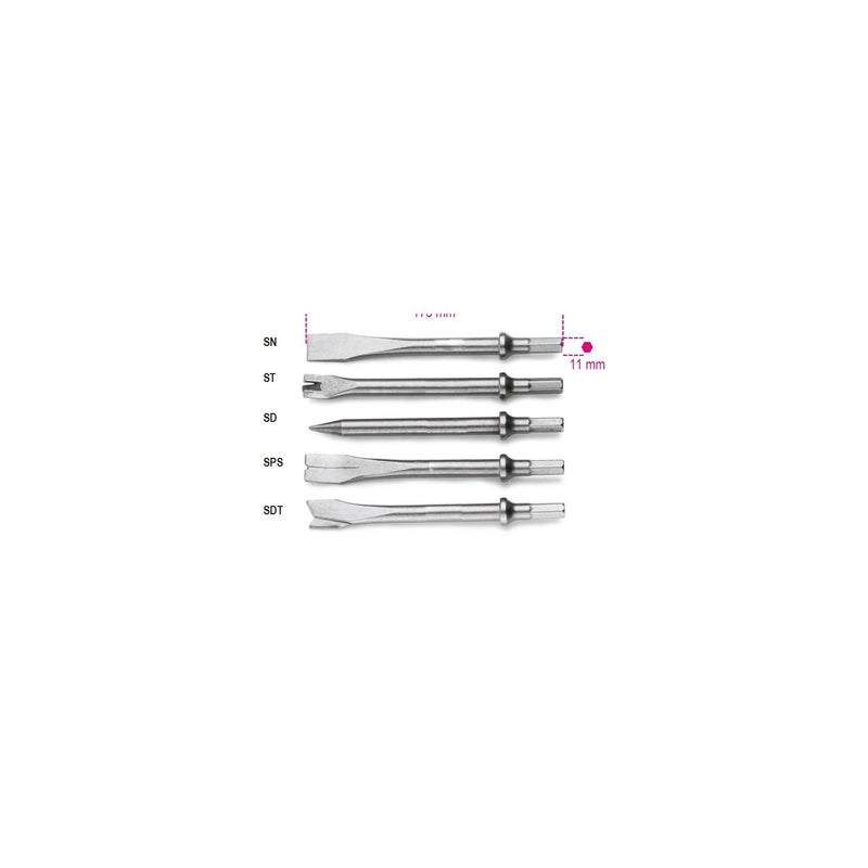 Beta Air Hammer Chisels For 1940 And 1940Hd, 5 Piece - 1940 - 1940ST - WEB-019400021 - Beta - Trade Counter Direct