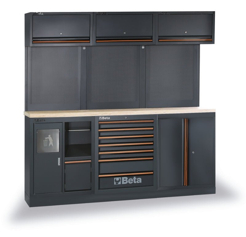 Beta C45PRO 2.0 Modular Workbench Combos – Stainless or Wood - 045002004 - Beta - Trade Counter Direct