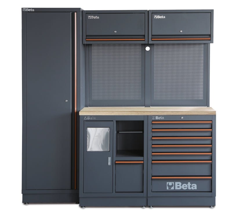 Beta C45PRO 2.0 Modular Workbench Combos – Stainless or Wood - 045002024 - Beta - Trade Counter Direct