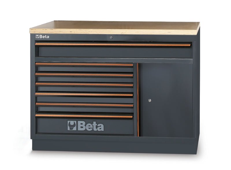 Beta C45PRO 2.0 Modular Workbench Combos – Stainless or Wood - 045002039 - Beta - Trade Counter Direct