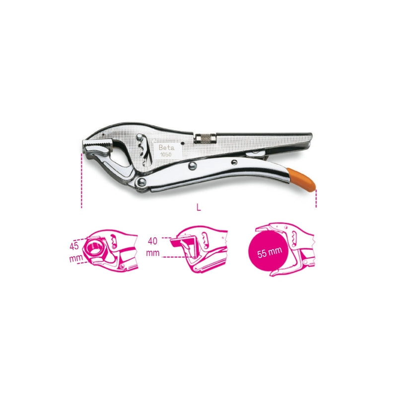 Beta Double Adjustment Self - Locking Pliers 220 Mm - 1050 - WEB-010500022 - Beta - Trade Counter Direct