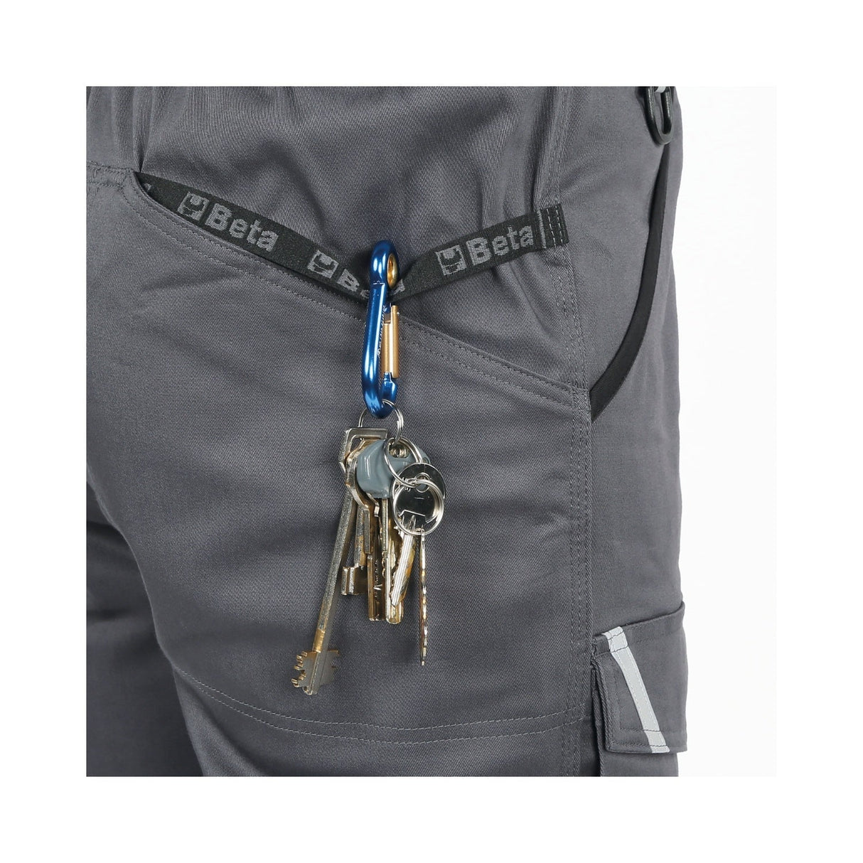 Beta Grey Cotton Stretch Work Overalls Size L - 7935MG - 7935MG L - WEB-079350403 - Beta - Trade Counter Direct