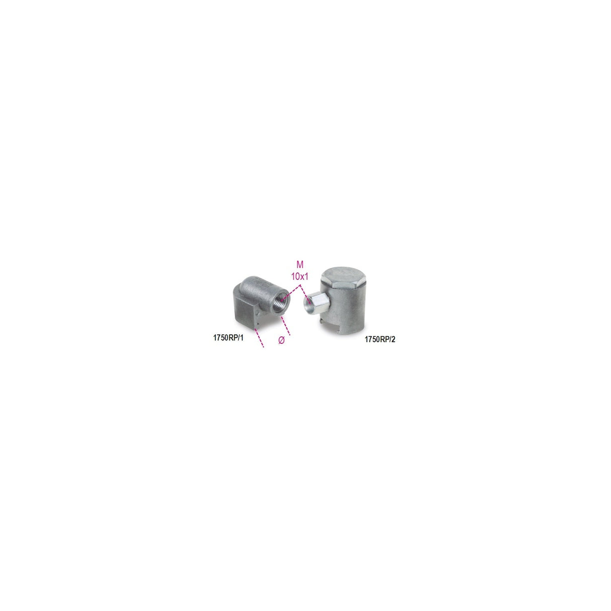 Beta Heads For Flat Couplings 22 Mm M10X1 2 - Piece - 1750RP/1 - 1750RP/2 - WEB-017500120 - Beta - Trade Counter Direct