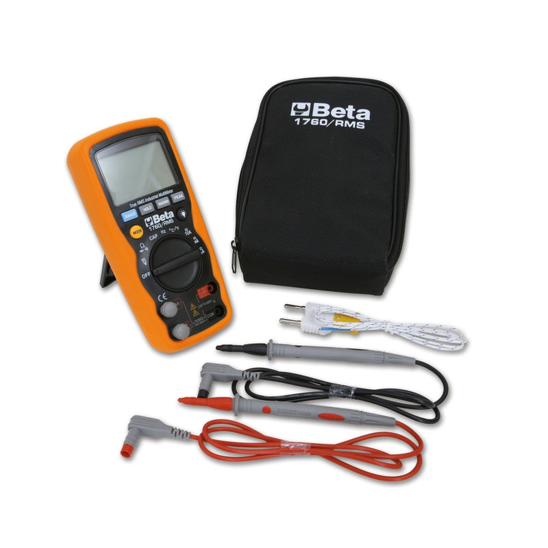 Beta Industrial Digital Multimeter With True Rms And Ip67 Protection - 1760/RMS - WEB-017600020 - Beta - Trade Counter Direct