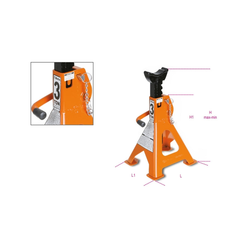 Beta jack stands, pair - 3010T - 3010T 2 - WEB-030100002 - Beta - Trade Counter Direct