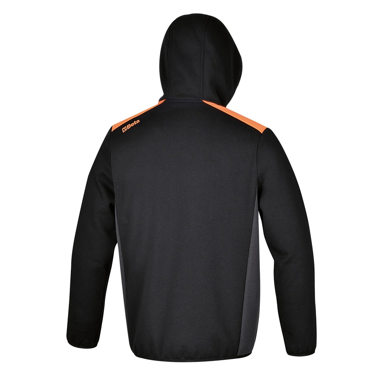 Beta Long - Zipped Hoodie Black With Anthracite Grey Inserts Size L - 7566NG - 7566NG L - WEB-075660403 - Beta - Trade Counter Direct