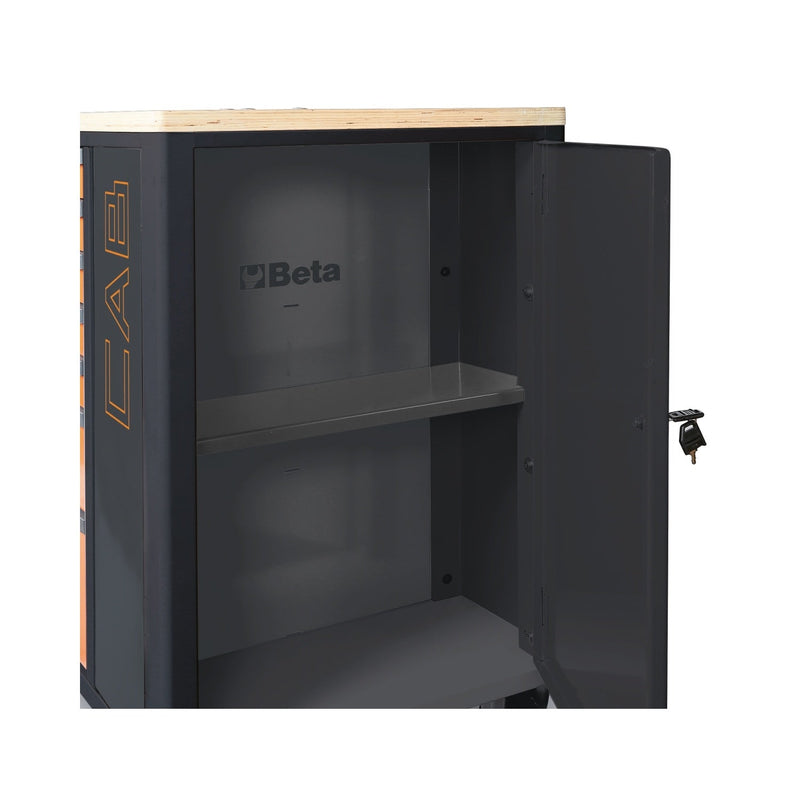 Beta Mobile Roller Cab With 7 Drawers And Side Tool Cabinet - RSC24L - CAB - RSC24L - CAB/O - WEB-024004471 - Beta - Trade Counter Direct
