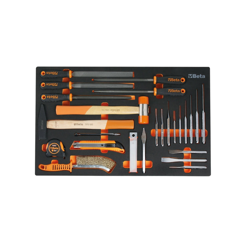 Beta Mobile Roller Cabinet With 8 Drawers And 411 - Tool Assortment - 2400 RSC24A/8 - VIL - 2400 RSC24A/8 - VIL/A - WEB-024004909 - Beta - Trade Counter Direct