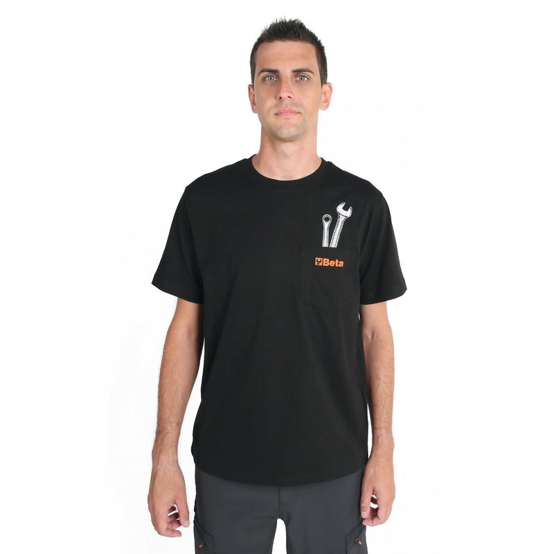 Beta Modern Print Cotton T-Shirt - 7548T XS - WEB-075480700 - Beta - Trade Counter Direct