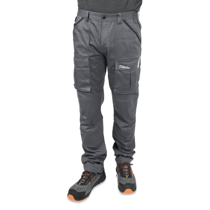 Beta Multipocket Work Trousers Grey - 7930MG L - WEB-079300403 - Beta - Trade Counter Direct