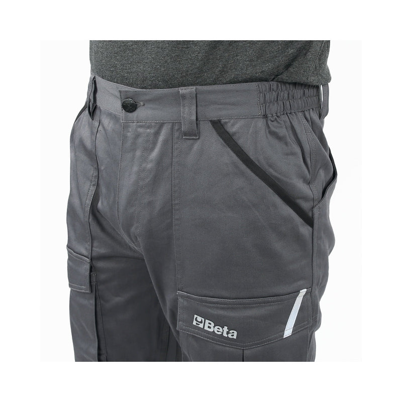 Beta Multipocket Work Trousers Grey - 7930MG L - WEB-079300403 - Beta - Trade Counter Direct