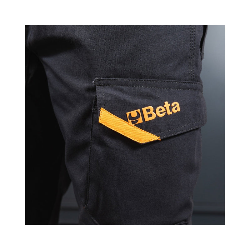Beta Multipocket Work Trousers With Stretch Fabric Inserts - 7818G XS - WEB-078180000 - Beta - Trade Counter Direct